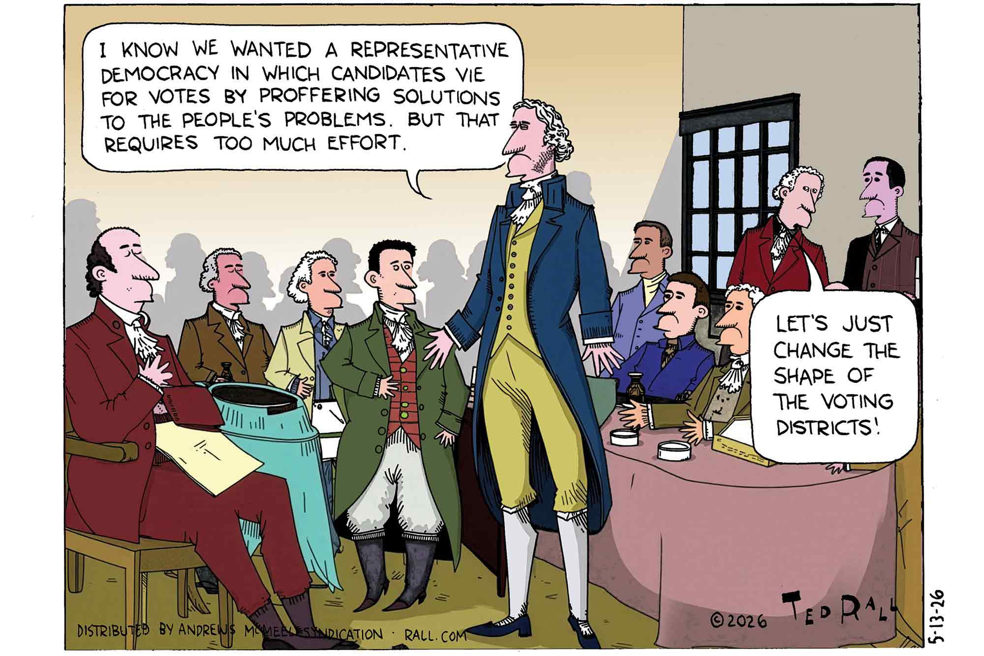 Founding Fathers, gerrymandering
