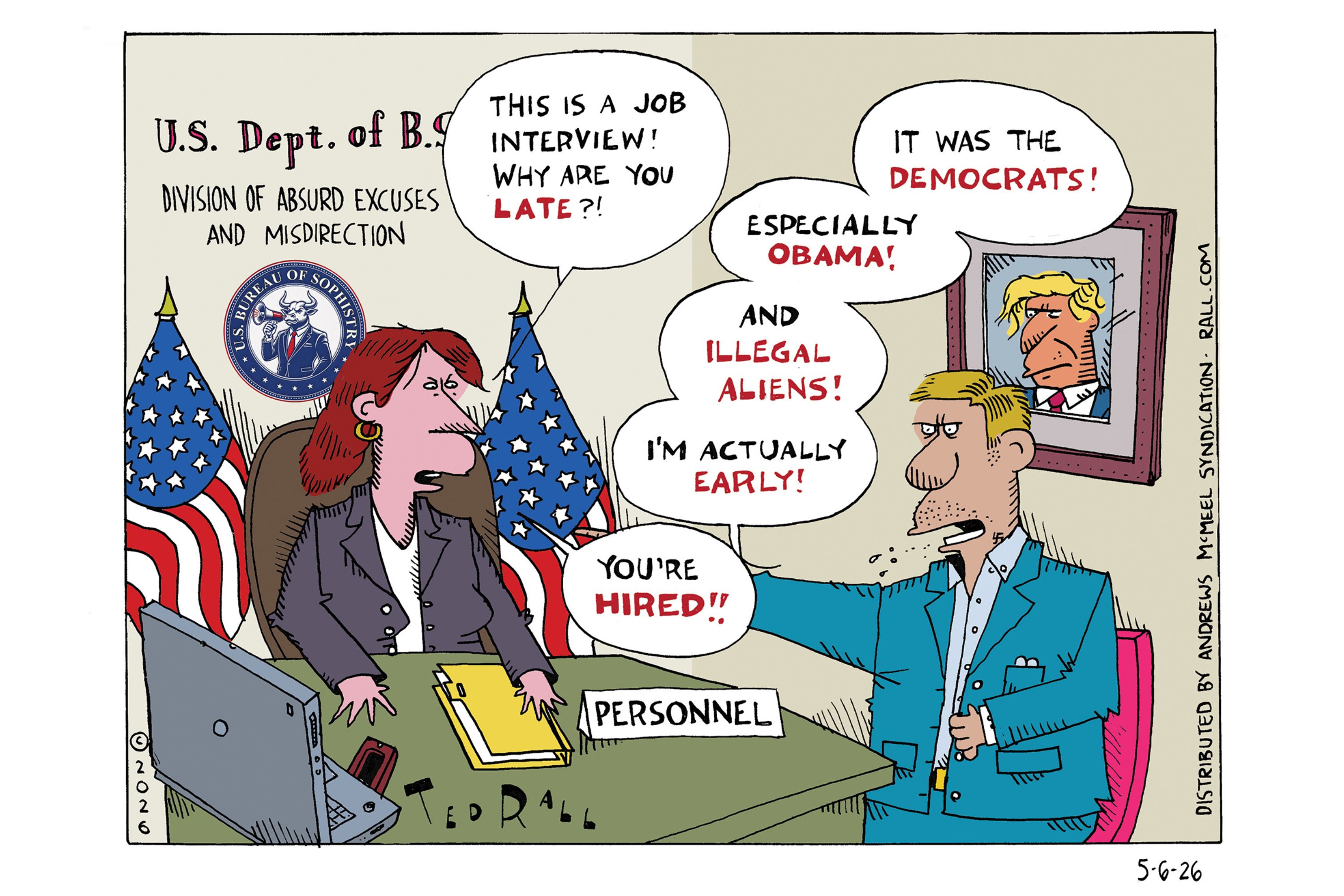 CARTOON, RALL, GOVERNMENT JOB