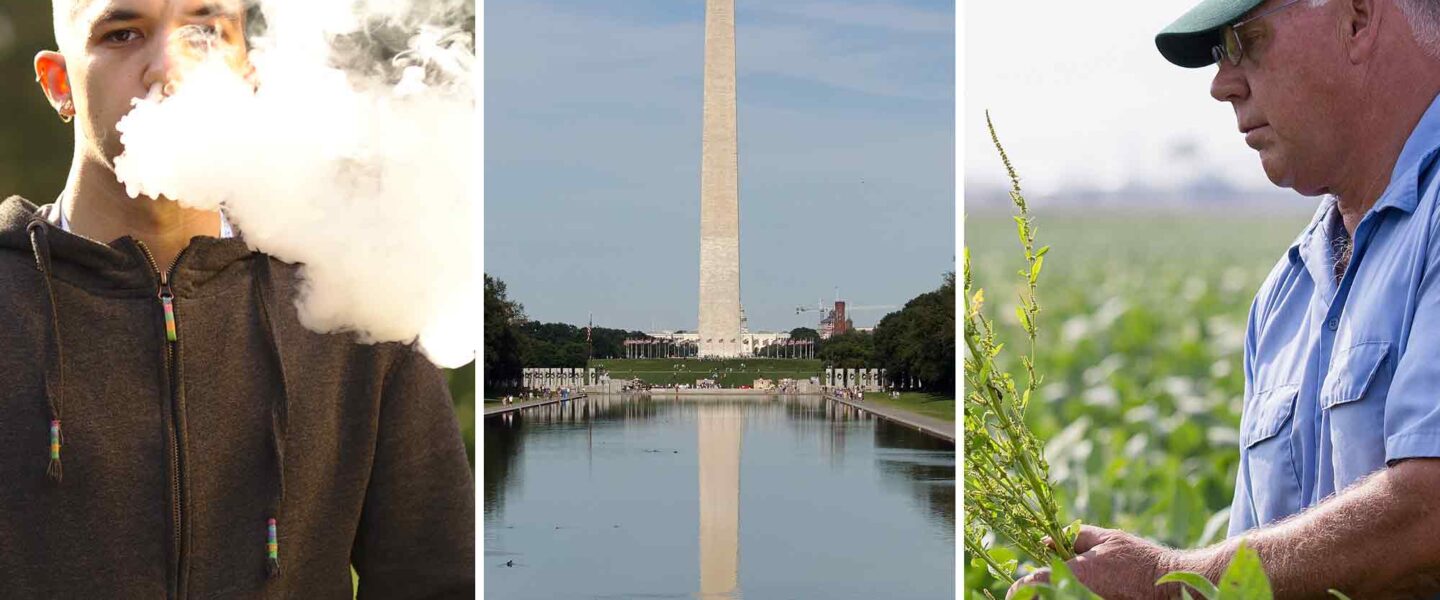 Vaping, monumental mirage, soybean farmer