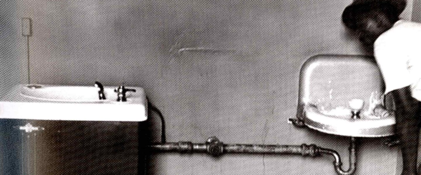 man drinking, segregated water fountain, Wilmington, NC